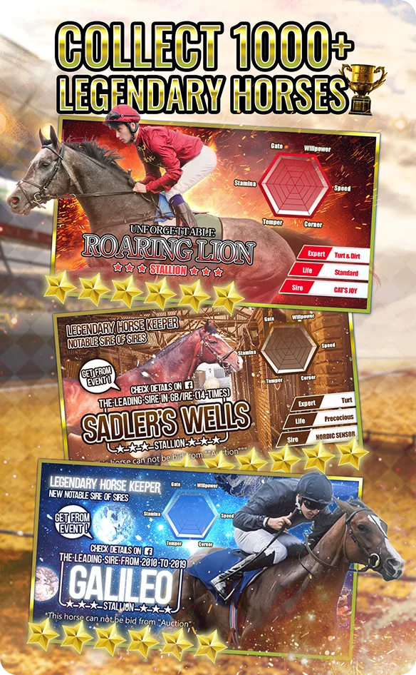 Collectionnez plus de 1000 chevaux légendaires et uniques